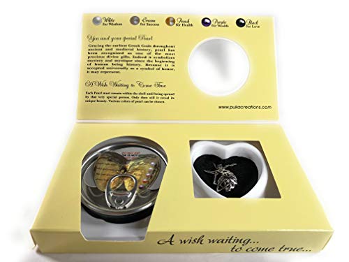 Love Pearl Creations (Unicorn) - Unicorn Wish Kit Chain Necklace Kit Pendant Cultured in Kit Set With Stainless Steel Chain 41cm