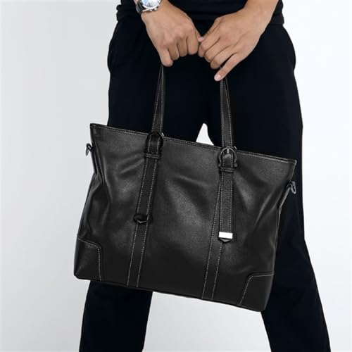 Business Leather Clutch Casual Briefcase Men's Single Shoulder Crossbody Handbag2
