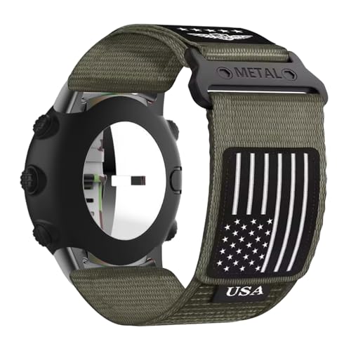Nylon Correa para Suunto Core Correa de Reloj, Aiustables Transpirables Suave Elastico NailonTrenzado Bandas Deportivas de Repuesto Compatible con Suunto Core pulsera (5)