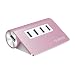 ORICO 4 Port USB 3.0 Hub Multi USB Port with 3.3-Feet USB Cable [Premium Aluminum Chassis] for MacBook, PC, Linux, Pink
