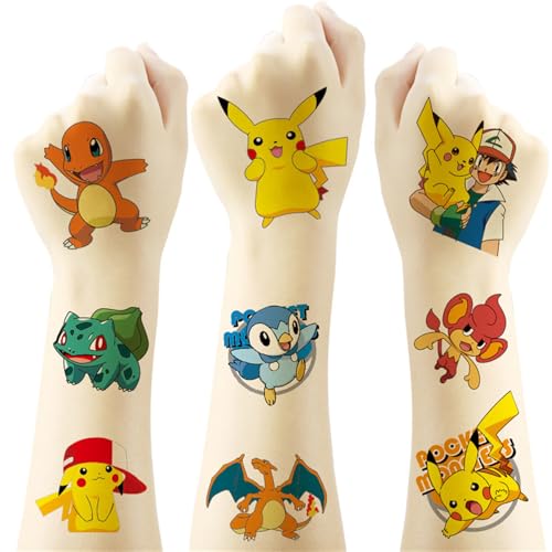 20PCS Cute Monster Temporary Tattoos Stickers Cute Cartoon Waterproof Temporary Tattoos Stickers for Kids Classroom Reward Supplies Birthday Party Halloween and Christmas Surprise Decoration Supplies