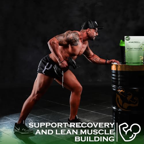 Image of NAKPRO NUTRITION Plant Protein Powder (Pea & Brown Rice Protein), Mango - 2kg | 25.2g Protein| All Essential Amino Acids