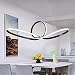 Produktbild CLEAVE WAVES 40W Moderne Kronleuchter, Dimmbar Design, LED, Esstisch, Wohnzimmer, Küche, Metall, Esszimmer, Schlafzimmer, Schwarzer Kronleuchter