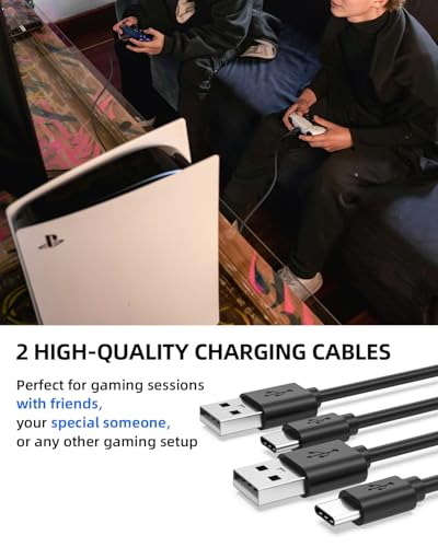 Superer 2 Pack 10 ft USB C Charging Cable Fit for PS5 Controller, PlayStation 5 DualSense, Xbox Series X/S Controllers, Xbox Elite Series 2 (Model 1914 1797), Fast Charger & Data Sync Replacement Cord - Image 4
