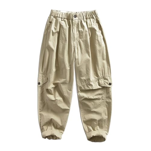 Pantalons décontractés pour hommes de style japonais vintage avec coupe large rétro