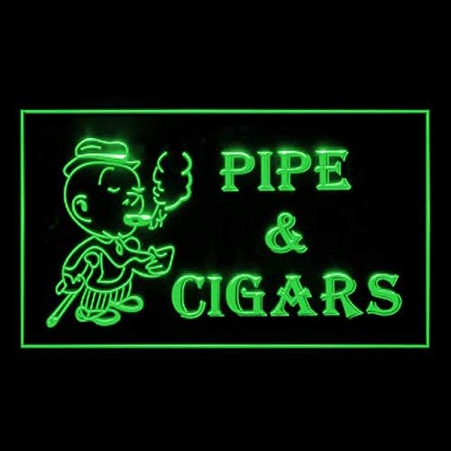 Miniatura 2 de 200014 Puros de tubo abierto para fumar tabaco, tienda, decoración del hogar, luz nocturna LED, letrero de neón (12 x 8 pulgadas, verde)