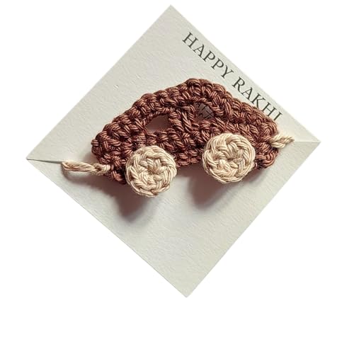 Image of Handmade Crochet Rakhis for Brothers - 100% Pure Cotton /Wool