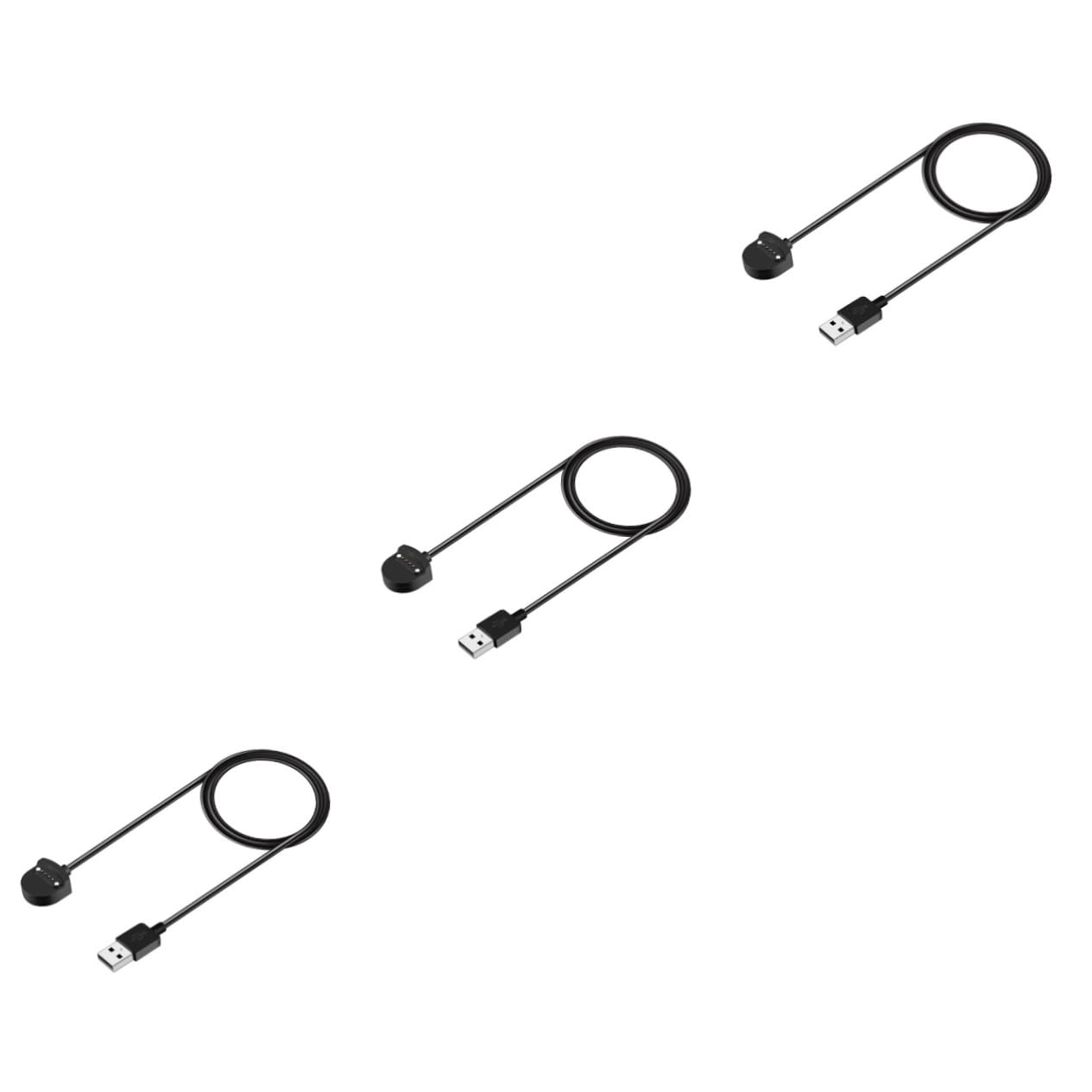 OSALADI 3pièces Chargeur Magnétique pour Montre Intelligente e Station De Charge avec Câble USB Design Compact Et Sécurisée