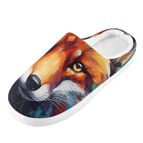 Cute Panda Flowers Floral Slippers for Women Men Indoor Slippers Memory Foam Fuzzy Slippers House Shoes for Indoor Outdoor Size 6/72