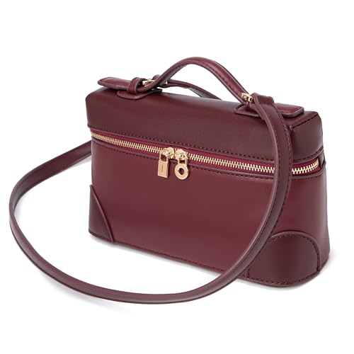 Image of Rejolly Crossbody Bag for Women Small Top-Handle Leather Pouch Purse Shoulder Handbag
