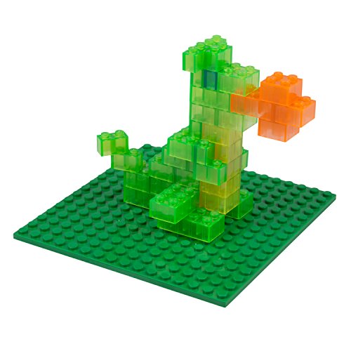 Scs Direct Brick Building Blocks Green Baseplates - 5"X5" (10Pcs) Dual Connectivity For Stacking - Compatible With & Tight Fit With All Major Building Blocks Brands - Great For Activity Tables #TOP4