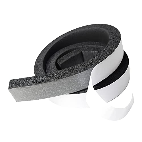 Image of DOBTIM Pipe Insulation Foam Wrap Tape, Self Adhesive with High Resilience for Pipe Insulation Wrap 6.5 Ft x 2 Inch Wide x 1 Inch Thick