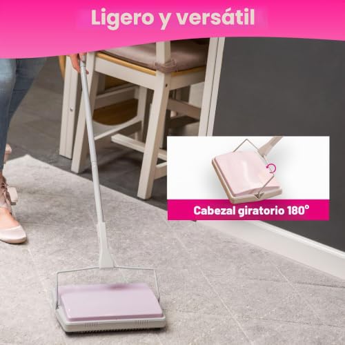 Miniatura 5 de York Staubsauger Beutellos Escoba Para Alfombras, Gris-Rosa