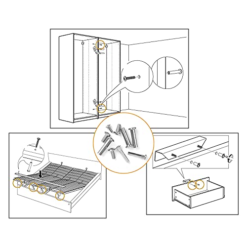 VIGRUE 90 viti di collegamento, in acciaio inox