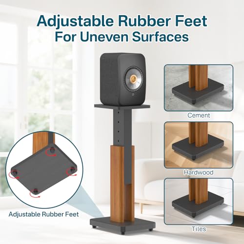 Supports d'enceintes réglables pour éliminer les vibrations au sol - 5