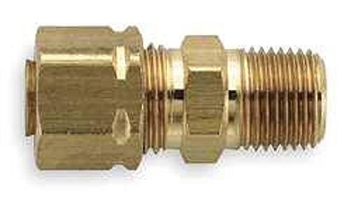 Parker Hannifin 68CA-4-2 Brass Male Connector Compress-Align Fitting, 1/4