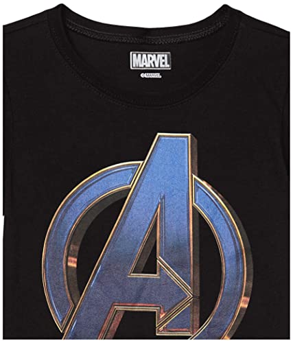 T-shirt Marvel fille noir taille M vêtement manga comics ado logo bleu