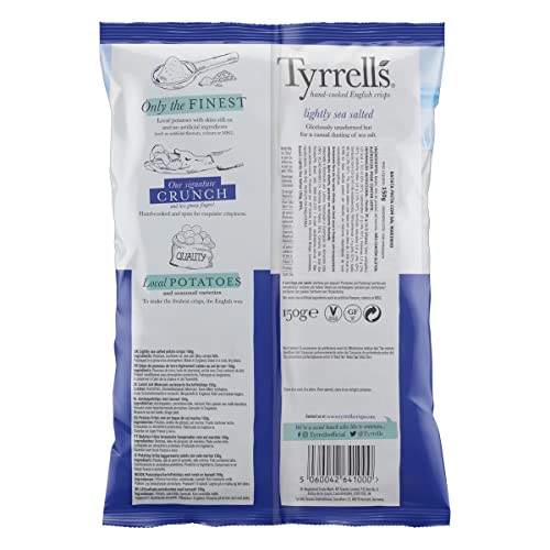 Batata Frita com Sal Marinho Tyrrells Pacote 150g