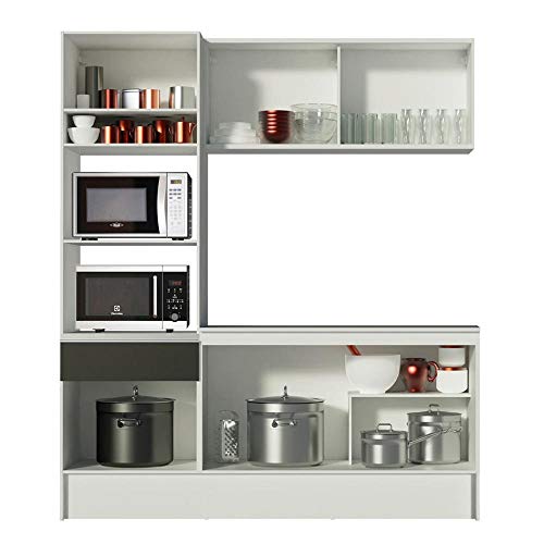 Cozinha Compacta Madesa Topazio com Balcão e Tampo