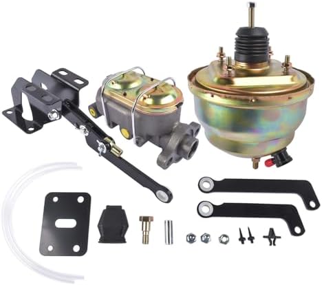 Flynsu 8" Dual Power Brake Booster Conversion Kit Replacement for 1962-1974 Dodge A/B/E Body RSRB2800SKT