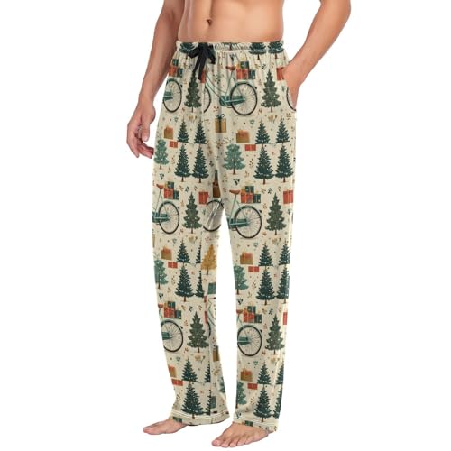 Mens Pajama Bottoms with Pockets Super Soft Wide Leg Sleep Lounge Pants Relaxed for Men S-2XL2