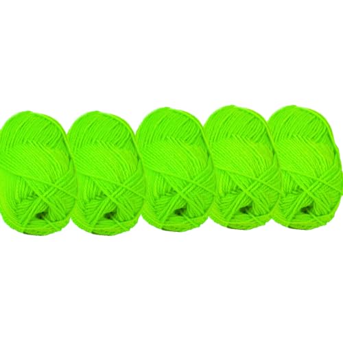 UV Floor – Lote de 5 boquilhas de fio verde néon – luz preta especial – Acessório fluorescente – String art