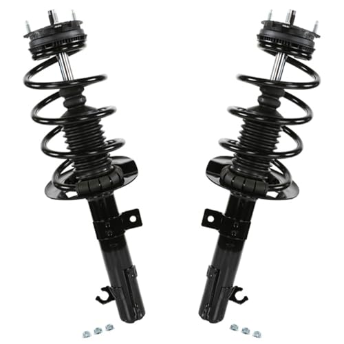 Image of Detroit Axle - Front Struts Rear Shocks for Ford 2008 2009 2010 2011 Focus, 2 Shock Absorbers Assembly 2 Struts with Coil Spring Assembly Replacement Suspension Kit