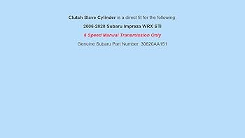 Genuine OEM 2006-2020 For Subaru Impreza WRX STI Clutch