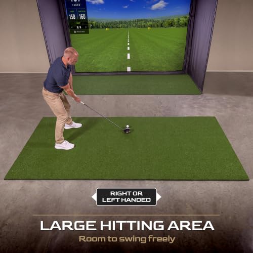 Image of GoSports Golf Simulator Turf and Hitting Turf - 15 mm Golf Mat for Home