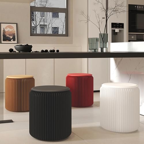 Tabouret de pied rond rétractable et portable comme chaise de maison