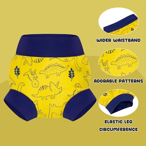 Image of BIG ELEPHANT Baby Swim Diapers 3-Pack, Reusable Swimming Diapers