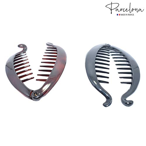 Pinzas para cabello estilo tortuga Parcelona set de 4 miniatura 3