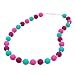 Sensory Oral Motor Aids Chew Necklace for Girls Kids, Silicone Rosary Beads Chewy Jewelry for Autism, ADHD or Special Needs - Reduces Chewing Biting Fidgeting for Mild Chewers