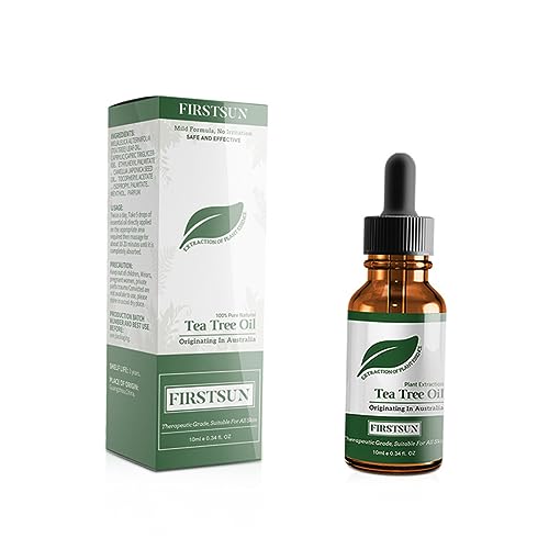 minkissy 2 Pçs Óleo Essencial Da Árvore Do Chá Óleo Da Árvore Do Chá Creme Para O Rosto Óleo Da Árvo