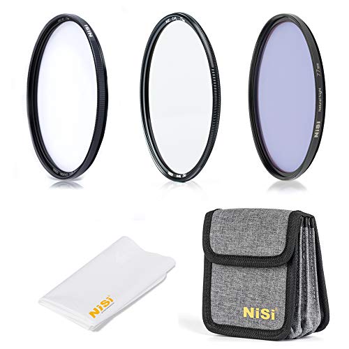 NiSi Kit de Filtres Circulaires Avancé 67mm.Inclus :1x UV HUC, 1x CPL HUC, 1x Natural Night + Pochette de Transport