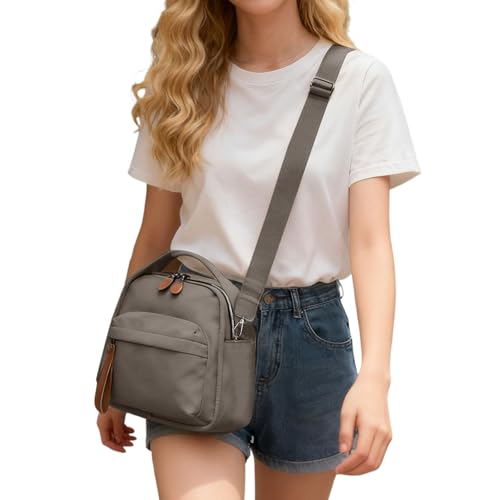 Sac à bandoulière en toile femme, idéal pour déplacements et voyages