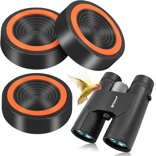 Tydeux 10x42 Compact Binoculars - Bundle with - Anti-Vibration Suppression Pads Telescope Mounts