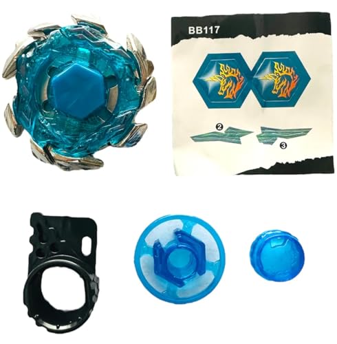 Image of Funstars Blitz Unicorno 100RSF Metal Fury Spinning Top with String Launcher Battling Bey Toy for Kids Made of Aluminium Alloy and Plastic Assemble Required (BB117)
