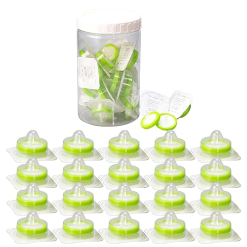 Image of Sterilized Syringe Filter PES 20 Pack, 0.22 um Pore Size, 33 mm Membrane Diameter, Hydrophilic Filtration Sterile Packed Individually