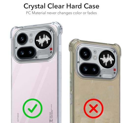 Image of Jkobi Shockproof Crystal-Clear Back Cover for Nothing Phone 4A Pro 5G (Anti Yellow Case | Drop & Camera Protection | Hard Polycarbonate)