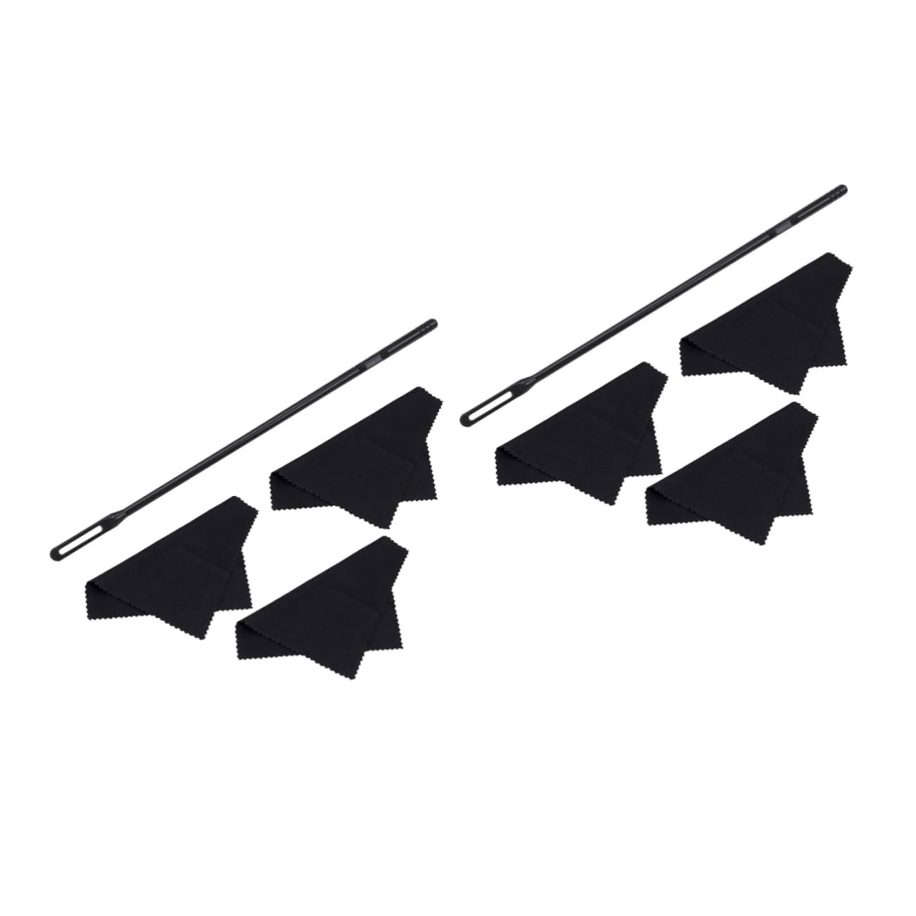 Abaodam Sets Comprehensive Flute Cleaning Set Clarinet Cleaning Kit Rod Cloth for Wind Instrument Maintenance