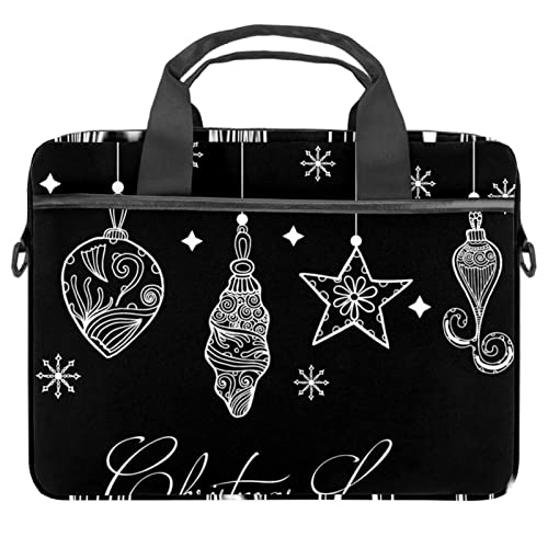 Sac à bandoulière pour ordinateur portable 13-14 pouces motif Noël coloré