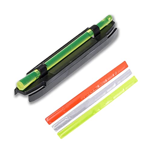 Punto de mira magnetico de Fibra optica Verde con 3 Fibras Intercambiables, Naranja, Amarillo y Blanco