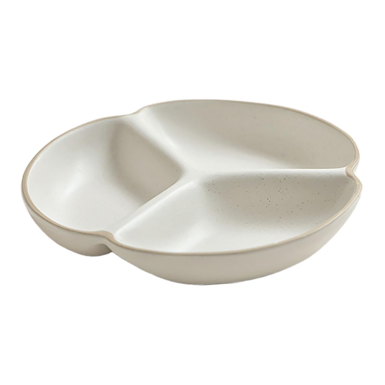 Assiette divisée en porcelaine pour éviter le mélange des aliments et gérer les portions