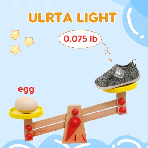 Image of FEETCITY Toddler Walking Shoes Slip On Toddler Shoes Boys Girls Kids Sports Sneakers Casual School Shoes Barefoot Shoes
