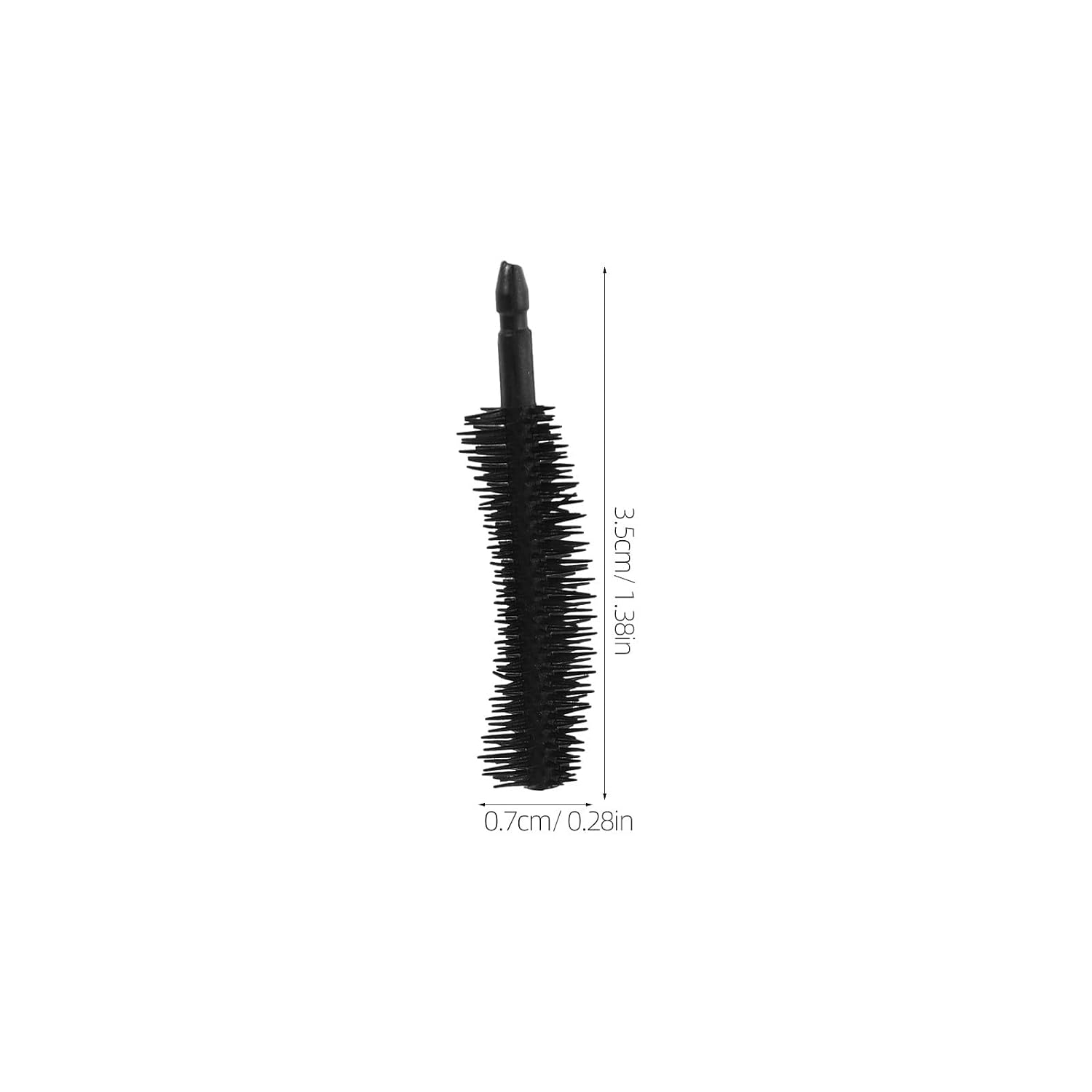 50pcs Soft Silicone Eyelash Spoolies and Eyebrow Brushes, Black Applicators for Eyelash Extensions and Eye Makeup Tools