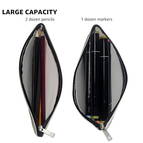 Image of 4 Pack Clear Pencil Pouch, Aesthetic Small Pencil Pouch, Cute Pencil Bag, Black White Gray Beige
