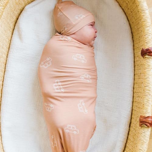 Image of Copper Pearl Swaddle Blankets for Newborns | Soft Stretchy Receiving Blankets for Boys and Girls | Large 46 x 46 Inch Baby Blankets | Lightweight and Breathable Swaddles | Cooper