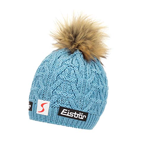 Bonnet en tricot Eisbär Mira Lux MÜ SP marron chaud anti-froid hiver
