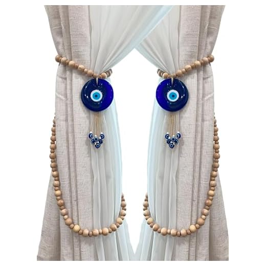 Evil Eye Curtain Tiebacks Set